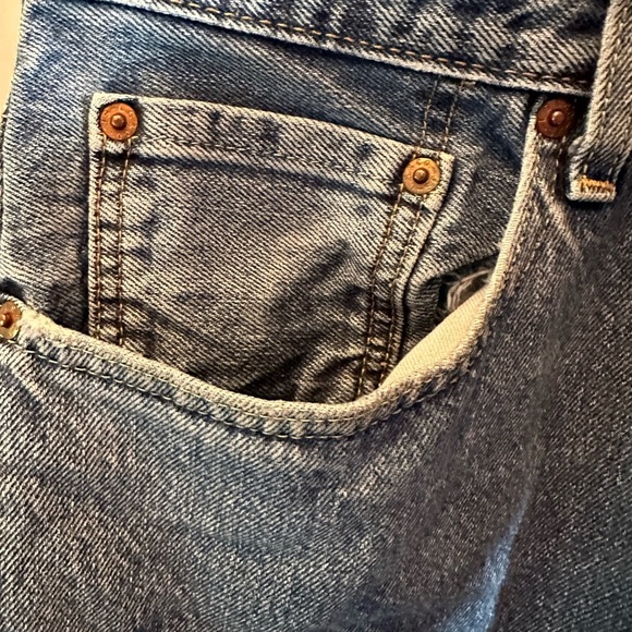 Levi's 550 Relaxed Fit Straight Blue Medium Wash Denim Jeans Mens Sz 44x32 - Picture 6 of 8